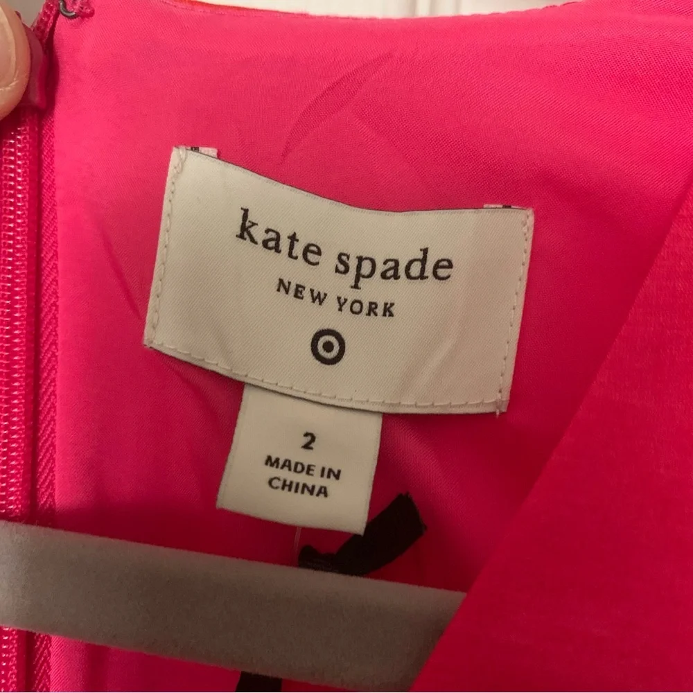 Kate Spade for Target pink floral silky dress sz 2